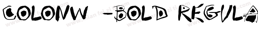 ColonW01-Bold Regula字体转换